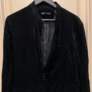 John Varvatos Rayon Cotton Polyester Metal Black Jacket - 50